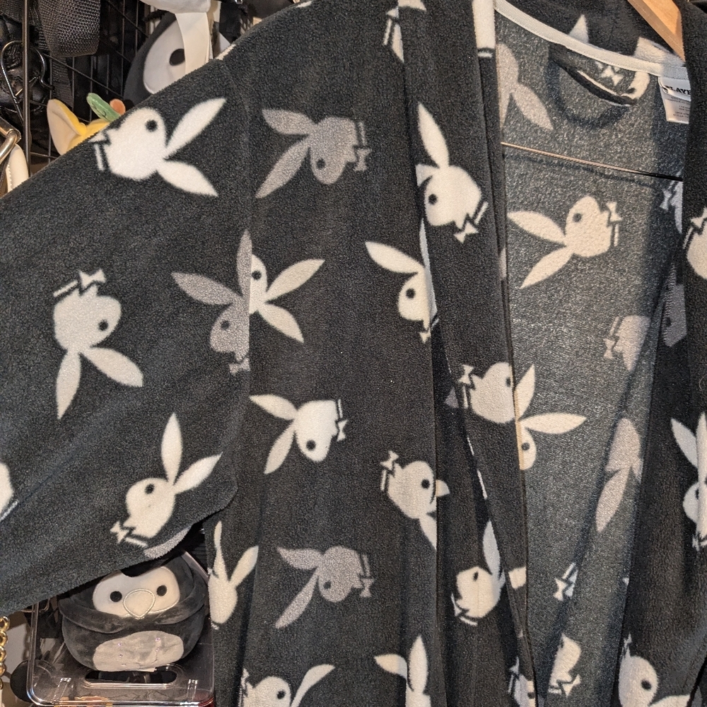 Playboy Bunny Print Robe - Picture 3 of 3